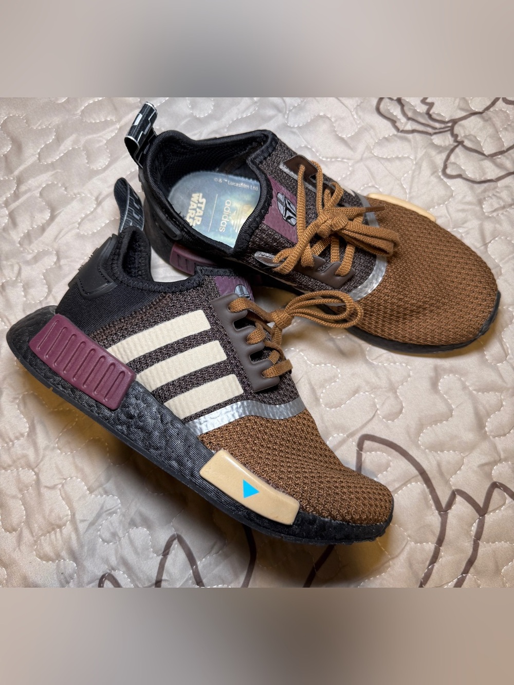 adidas Kids Brown, Black & Cream Star Wars Accent Sneakers